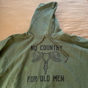 “No Country for Old Men” Army Green Hoodie